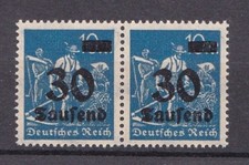 DR INFLA Mi.Nr.284  Plattenfehler postfrisch Lange Feder am Hut Abart Infla