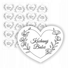 20x Herz Aufkleber Grablicht