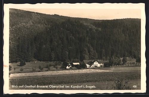 Ansichtskarte oberpöbel - ansichtskarte,