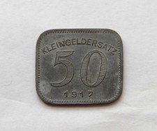 Ludwigsburg ,50 Pfennig , 1917  Zink , ss-vz ,
