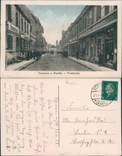 Postcard Schwerin an der Warthe Skwierzyna Poststraße 1928