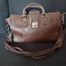 Tasche, Leder, dunkelbraun, Kossberg