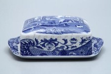 Butterdose eckig Spode Copeland Blue Italian