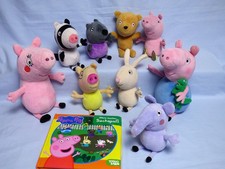 Peppa Pig 9 Stofftiere von ty mit Peppa`s Teddy Kuscheltier Familie Sammlung