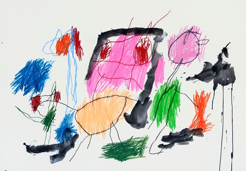Zeitgenössisches kunstwerk - zeitgenössisches,
