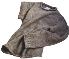 NEU Irischer Pullover 100% Merino-Tweedwolle Unisex super soft Gr. S "Cornfield"