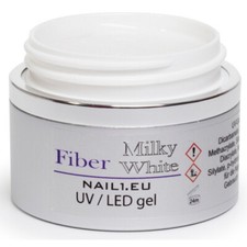 LED UV 1-Phasen-Gel FIBER MilkyWhite WEIß MILCHIG Allroundgel Fiberglasgel 15ml