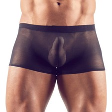 Pants S M L transparent schwarz Herren Hipster Boxer sexy Unterwäsche "Vito" C31