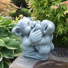 Steinfigur Herr Troll und Frau