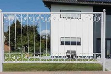 1 meter Schmiedeeisen Metallzaun Gartenzaun Monaco-Z140/200 FeuerVerzinkt Zink