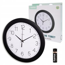 Wanduhr 30cm Schwarz