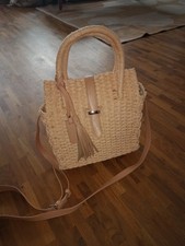 Umhängetasche kbags Flechtoptik Bast/ Stroh Sommer*Strand*Urlaub*Boho
