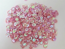 Pailletten Rosa irisierend gewölbt 6 mm, 15g, basteln, nähen Styropor Deko LC12