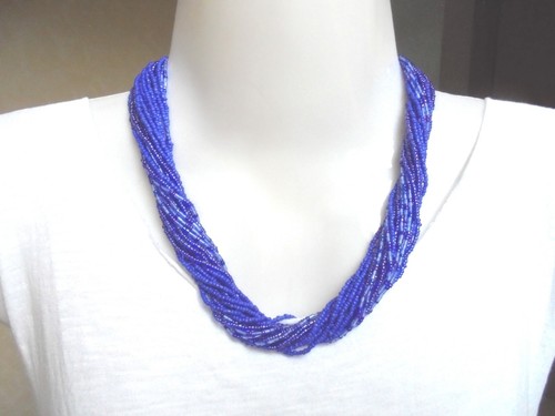 Halskette bettelkette blau - bettelkette,,