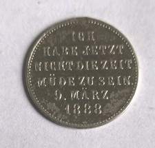 Preußen - Medaille - 1888- Silber - 20 mm -