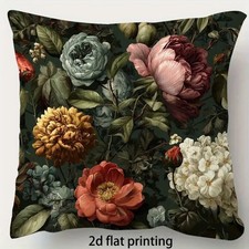 Kissen Bezug Samt 45 cm floral Schlafzimmer Bett Geschenk wie Essenza Deko