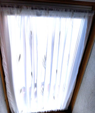 Scheibengardine Weiß mit