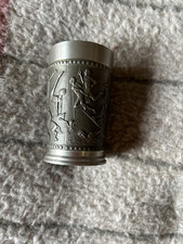 Zinnbecher aus Reinzinn mit