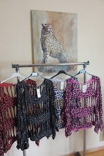 Neu Shirt Langarm Netzpullover