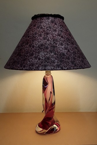 Tischlampe unterfangglas rot - unterfangglas,