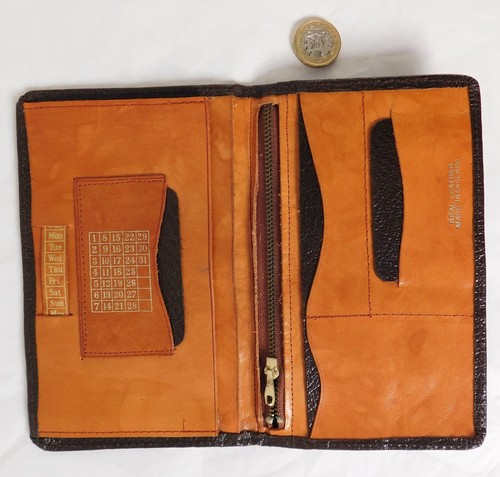 Vintage leder geldbörse - leder, gute