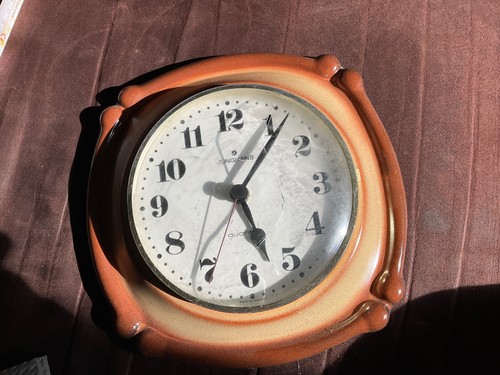 Vintage keramik küchenuhr - keramik,