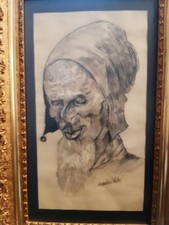 altes bild mit rahmen