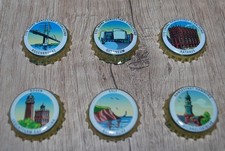 6 Kronkorken Rügen Stralsund Sylt Hamburg Stralsunder Brauerei von 2009