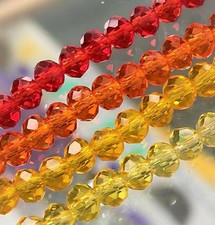 2/4/6mm Rot Mix Glasperlen