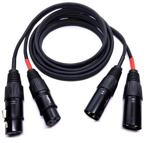 Dual stereo audiokabel xlr - audiokabel,
