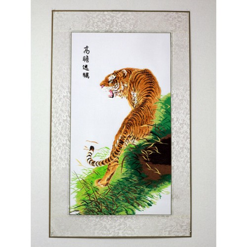 Stickbild asiatischer tiger - stickbild,