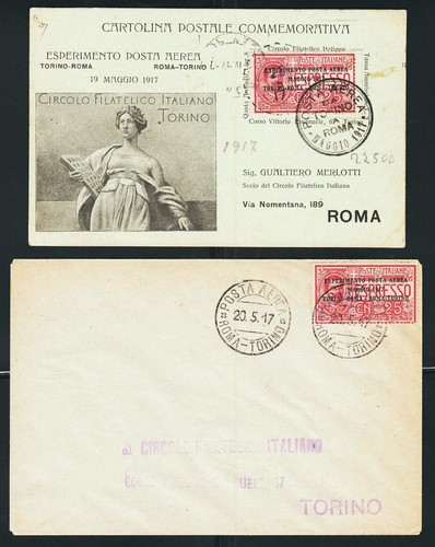 Italien 1917 erstflüge - ✈2x,