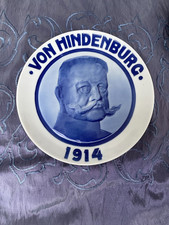 Rarität Hindenburg-Teller 23 cm  Rosenthal Porzellan  Generalfeldmarschall 1914