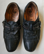 Think Schuhe flach dunkelgrün Gr.41 für orthop.Einlagen Klettverschluss getragen