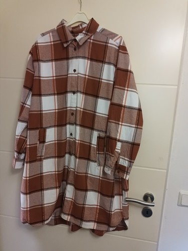 Flanell hemdblusen kleid - flanell, hemdblusen-kleid