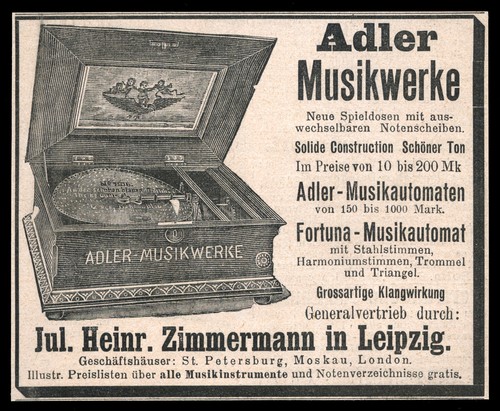 Alte werbung 1900 - alte, adler
