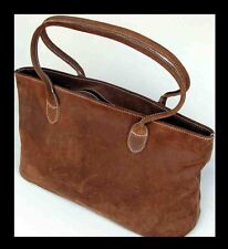 1A SATTLERQUALITÄT Leder NEU Handtasche XXL - Format Shopper TOP Unverwüstlich *