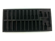 KS Tools 1/3 Systemeinlage für 1/2'' Schlagschraubernuss-Satz , Einlage Leer