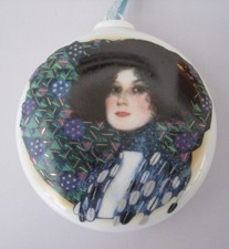 Gustav Klimt "Emilie Flöge" Porzellan-Kunstwerk!