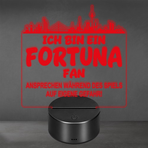 Fortuna fan fußball led - fortuna,