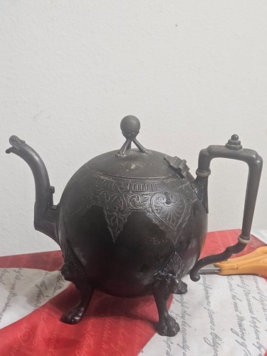 Victorian silver plate - , teapot