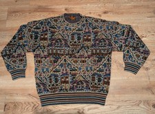 Missoni Sweater Wolle Stadt Design - L/XL