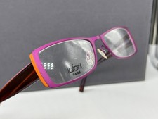 Lafont Brille Damen lila pink eckig schmal Satin NP:228€