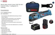 Bosch Akku-Multi-Cutter GOP 12V-28 Professional im Softbag