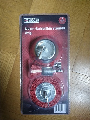 Nylon schleifbürsten set 3tlg - nylon,