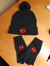 Mütze und Handschuhe,Set,Spiderman,H&M,blau,Neu