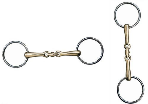 Doppelt gebrochenes gebiss - doppelt,