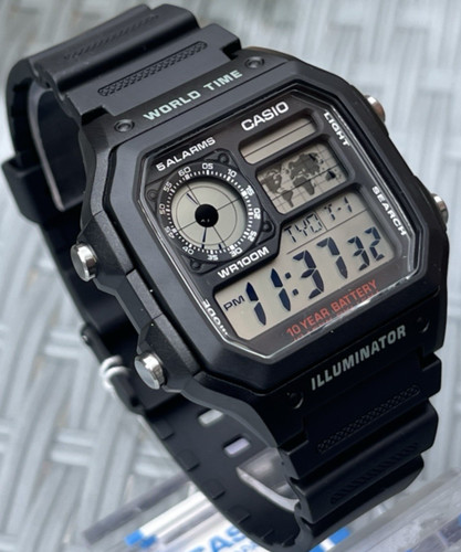 Casio 1200wh 1avdf herren - ae-1200wh-1avdf,