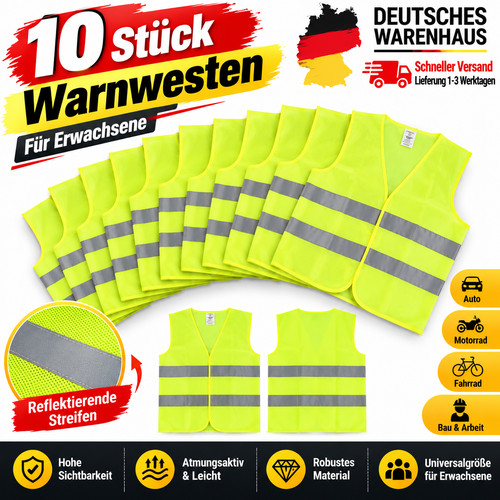 Stück auto warnweste neon - auto,