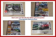 Seat Leon 2.0 TDI FR mit 184PS Literaturpaket - 2 komplette Zeitschriften